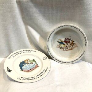 Wedgewood Peter Rabbit Bowl and Plate